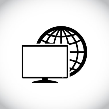 Monitör simgesi tasarım