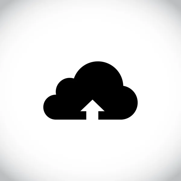 Ícone de upload de nuvem — Fotografia de Stock
