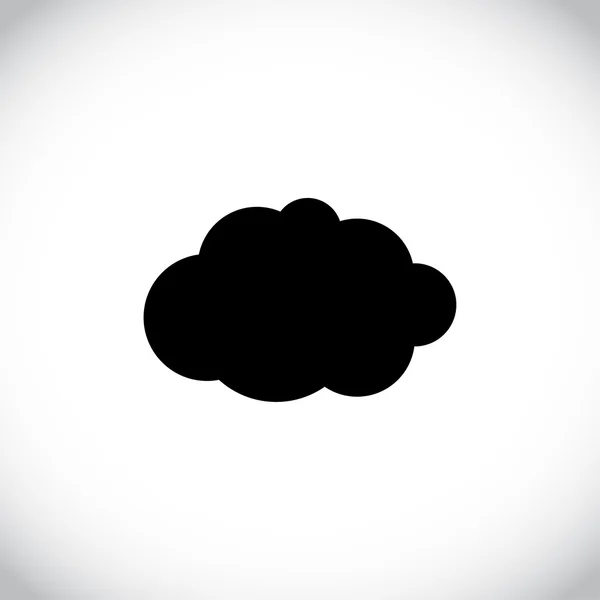 Дизайн плоского піктограми хмари — стокове фото