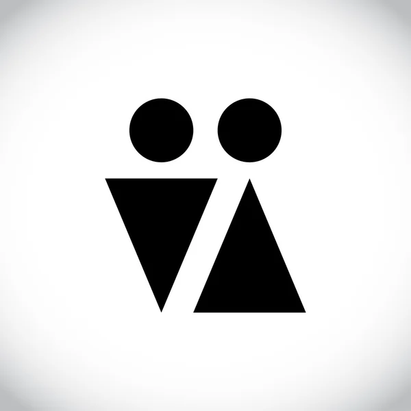 Male and female sign icon — Stock Photo, Image
