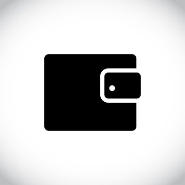 M-cüzdan simge düz tasarım stil