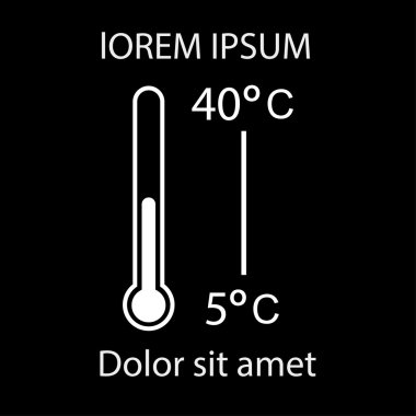 Termometre simgesi tasarım