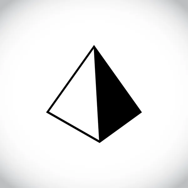 Pyramid icon design — Stock Photo, Image