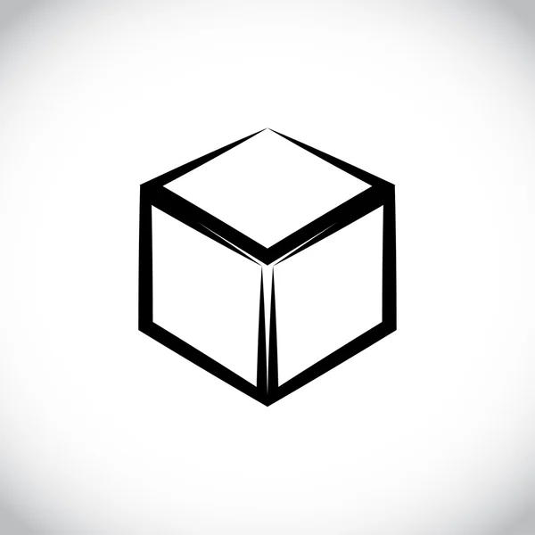 Cube Logo Design Ikone — Stockfoto