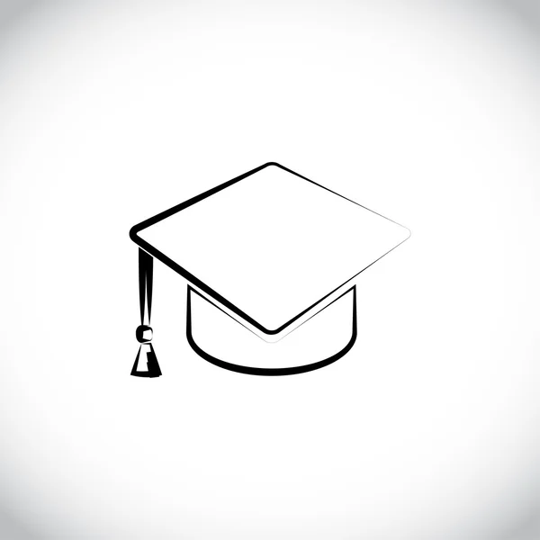 Graduatie cap pictogram — Stockfoto