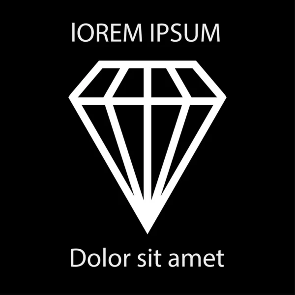 Icona di diamante — Foto Stock