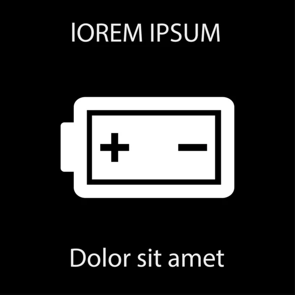 Batterij pictogram ontwerp — Stockfoto