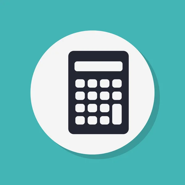 Plochý design ikony kalkulačka — Stock fotografie