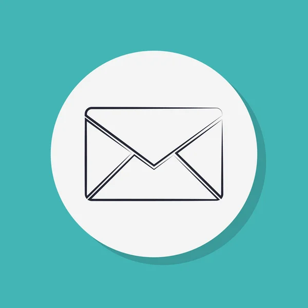 Envelope icon design — Stock Photo, Image