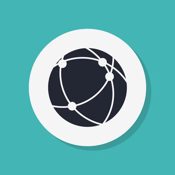 Global technology or social network icon — Stock fotografie