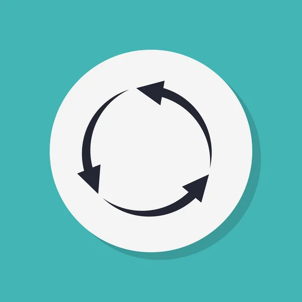 Circular arrows icon — Stock Photo, Image