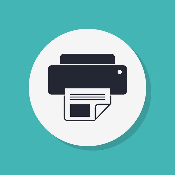 Printer pictogram ontwerp — Stockfoto