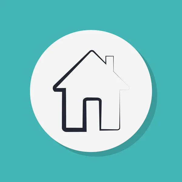 House icon flat design — Stock Photo, Image