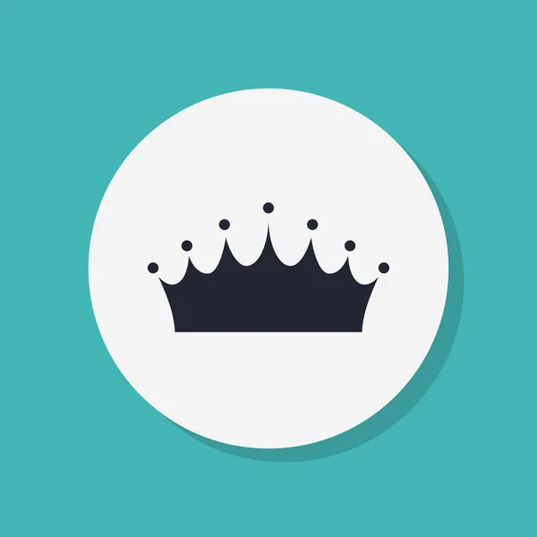 Kroon pictogram plat ontwerp — Stockfoto