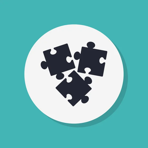 Puzzles piece icon — Stock Photo, Image