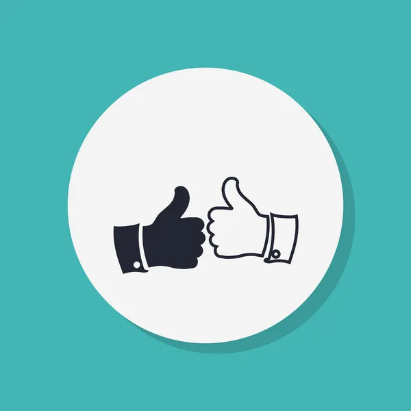 Thumb up, like icon — Stock Photo, Image