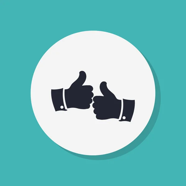 Thumb up, like icon — Stock Photo, Image