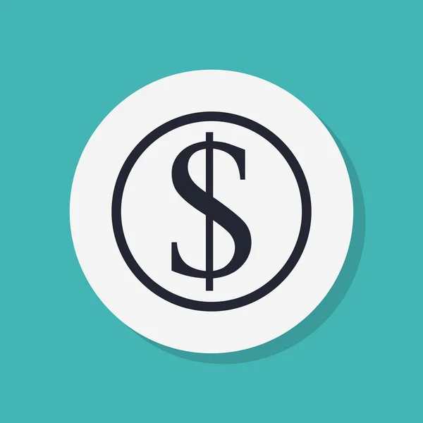 Dollar sign icon — Stock Photo, Image