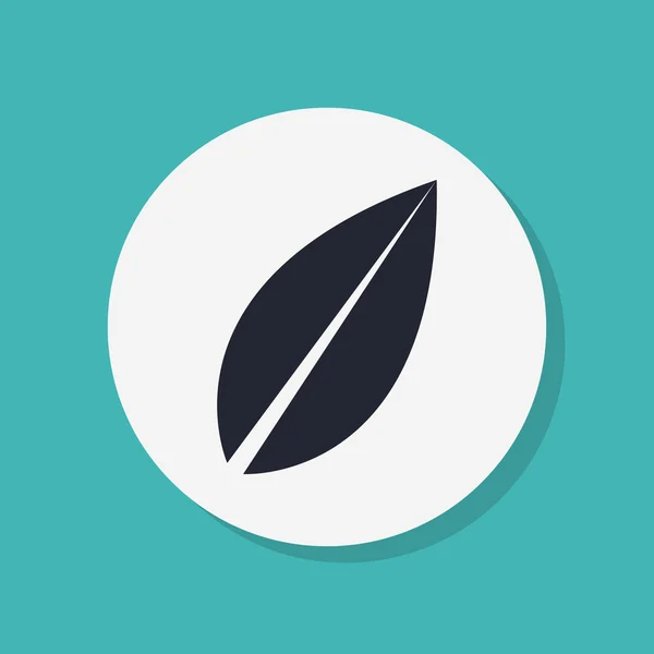 Leaf ikonen platt designerstil — Stockfoto
