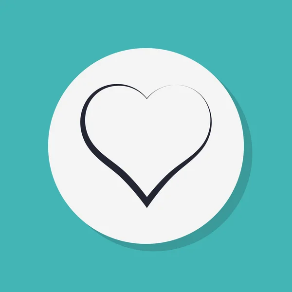 Design de ícone de coração — Fotografia de Stock