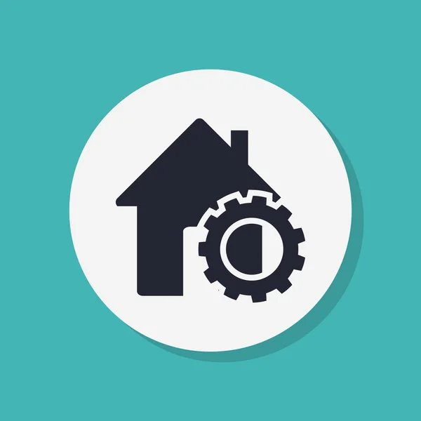 House icon flat design — Stock Photo, Image