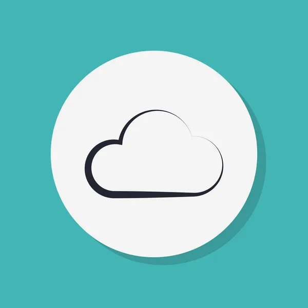 Cloud Icon flaches Design — Stockfoto