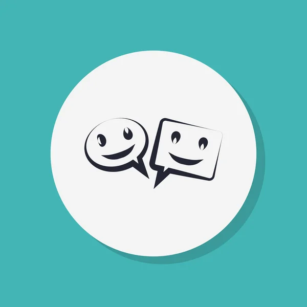 Speech bubble icon — Stock Photo, Image