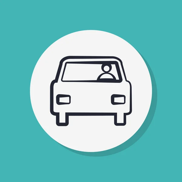 Auto pictogram ontwerp — Stockfoto