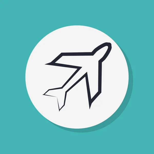 Plane icon design — Stock Photo, Image