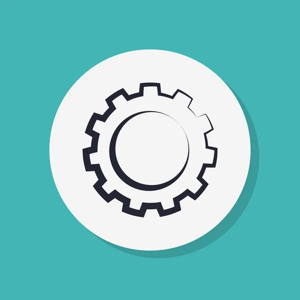Gear or settings web icon — Stock Photo, Image