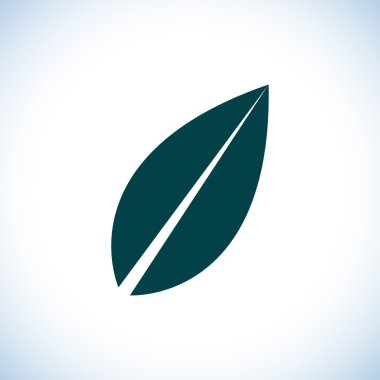 Yaprak simge düz tasarım stil