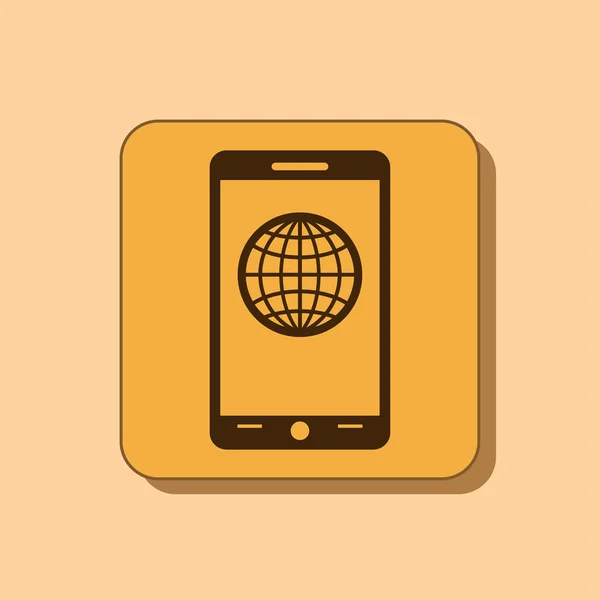 Mobiele smartphone pictogram — Stockfoto