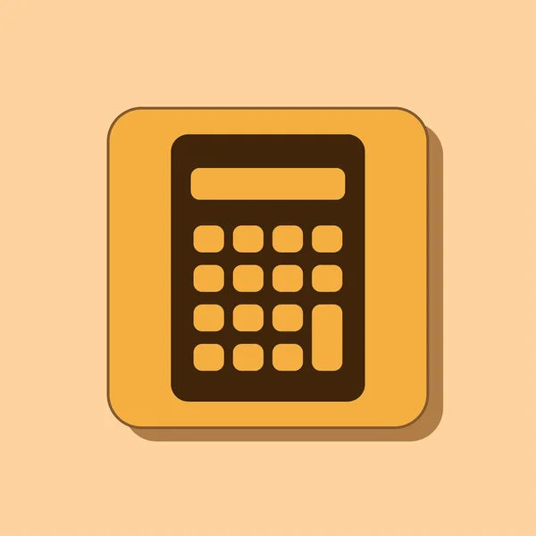 Icono de calculadora Diseño plano — Foto de Stock