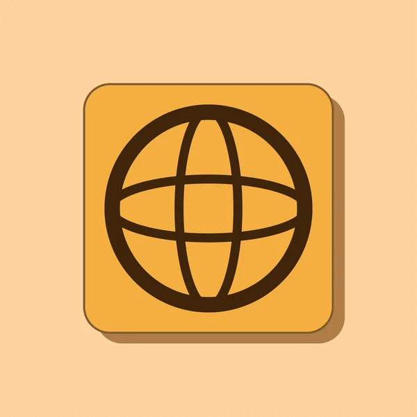 Planeta ikona designu — Zdjęcie stockowe