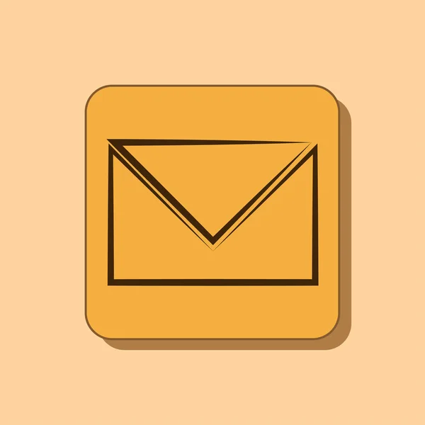 Envelope icon design — Stock Photo, Image