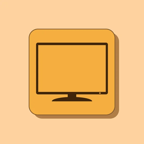 Monitor ikona designu — Zdjęcie stockowe