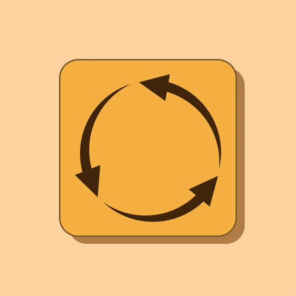 Circular arrows icon — Stock Photo, Image