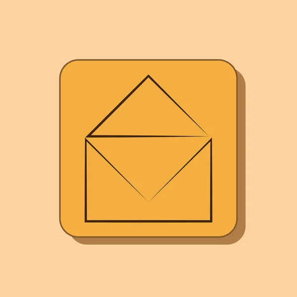 Icon дизайн конверту — стокове фото