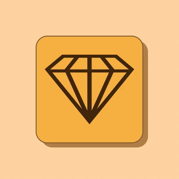钻石图标 — 图库照片