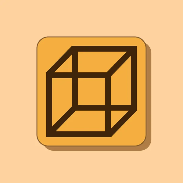 3D піктограма дизайну логотипу кубика — стокове фото