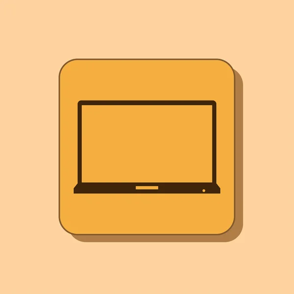 Laptop icon design — Stock Photo, Image