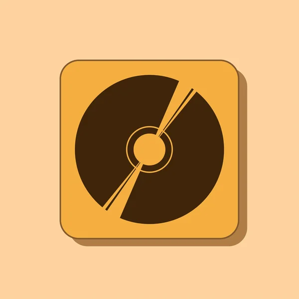 CD- eller dvd-ikonen — Stockfoto