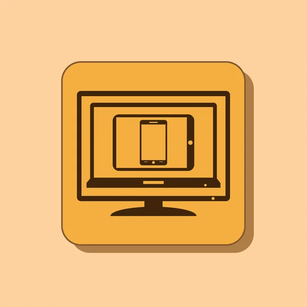 Set of electronic devices icon — Stock Photo, Image