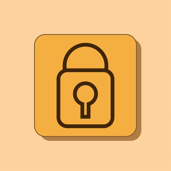 Lock pictogram ontwerp — Stockfoto