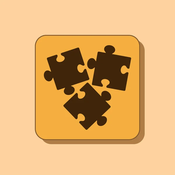 Puzzles piece icon — Stock Photo, Image