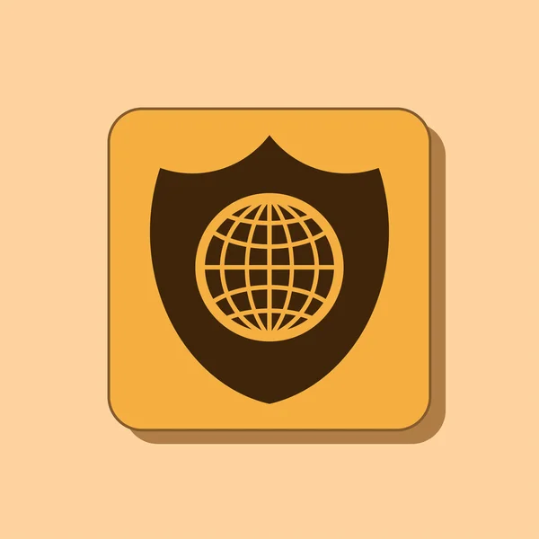 Shield icon design — Stock Photo, Image