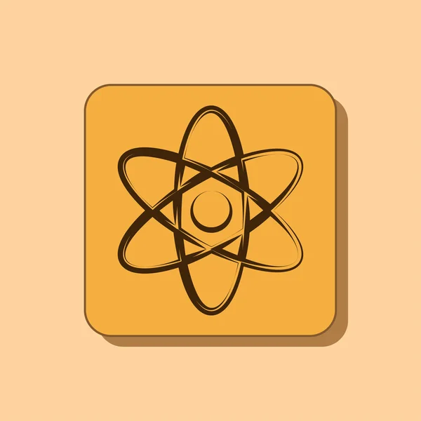 Атом icon дизайн — стокове фото