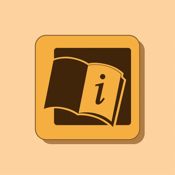 Open book icon — Stock Photo, Image