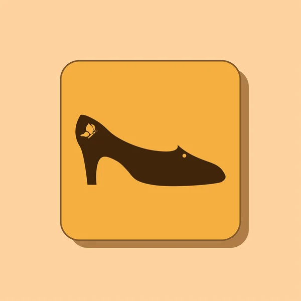 Sapato ícone plana — Fotografia de Stock