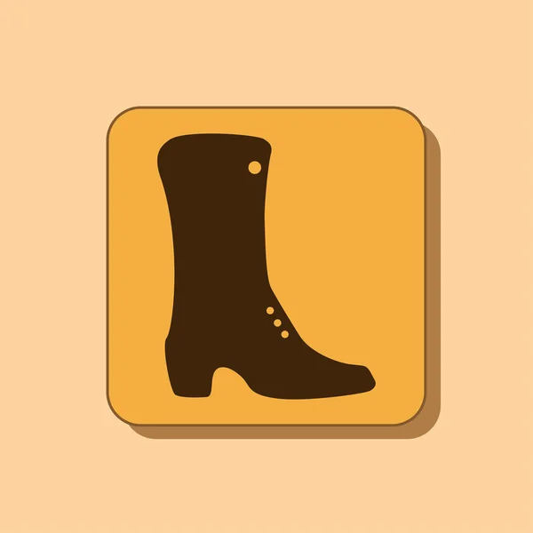 Schoen platte pictogram — Stockfoto